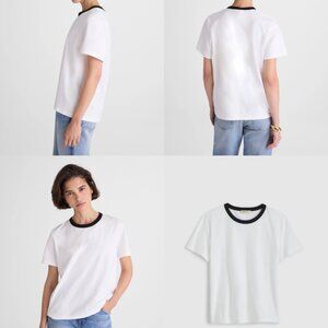 Madewell Perfect Crewneck Tee Ringer, Size Small